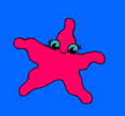 Dibujo Estrella de mar 4 pintado por gabyalex