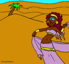 Dibujo Sahara pintado por paola123
