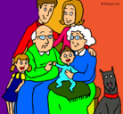 Dibujo Familia pintado por clarapa