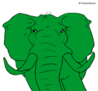 Dibujo Elefante africano pintado por uguuy