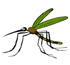 Dibujo Mosquito pintado por luva
