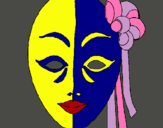 Dibujo Máscara italiana pintado por mariajose8