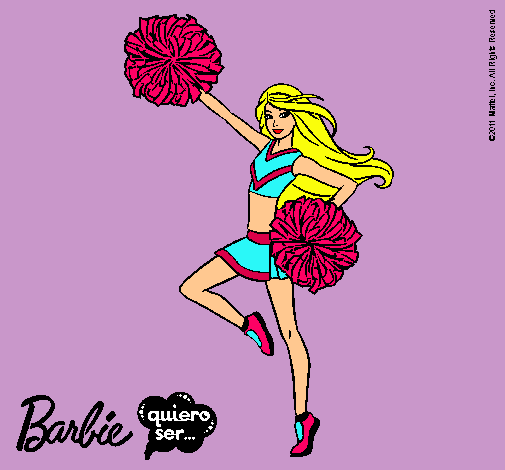 Dibujo Barbie animadora pintado por Pazitha