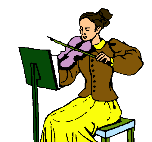 Dama violinista