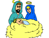 Dibujo Natividad pintado por hjgcgjc