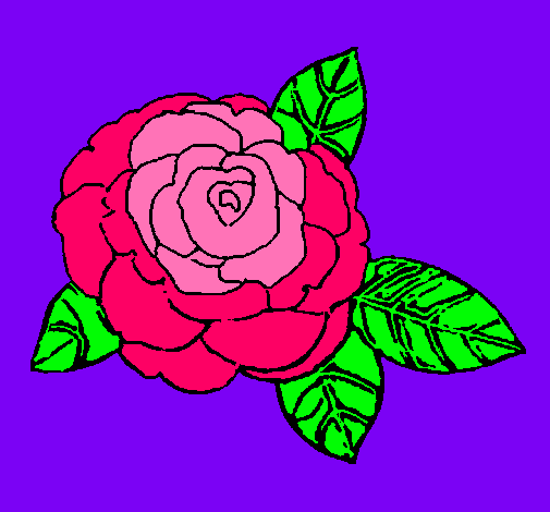 Dibujo Rosa pintado por -Estelamin