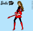 Dibujo Barbie la rockera pintado por bombiss