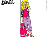 Dibujo Barbie con cazadora de cuadros pintado por chelita111097