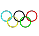 Dibujo Anillas de los juegos olimpícos pintado por irmiss