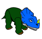 Dibujo Triceratops II pintado por estiven