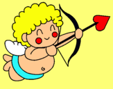 Dibujo Cupido pintado por belminti