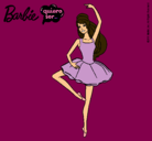 Dibujo Barbie bailarina de ballet pintado por baila