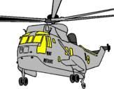 Dibujo Helicóptero al rescate pintado por diaz285
