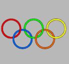 Dibujo Anillas de los juegos olimpícos pintado por Jotanitaa