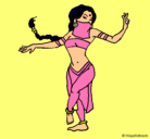 Dibujo Princesa mora bailando pintado por JIMENAF