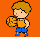Dibujo Jugador de básquet pintado por veliz