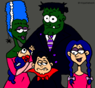 Dibujo Familia de monstruos pintado por pppppppppppp