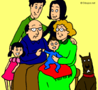 Dibujo Familia pintado por advr