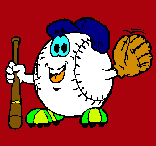 Dibujo Bola de béisbol pintado por gonfran