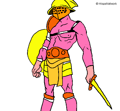 Dibujo Gladiador pintado por magnoalejo