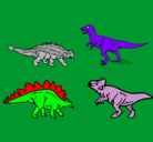 Dibujo Dinosaurios de tierra pintado por iyari