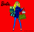 Dibujo Barbie de compras pintado por amalia