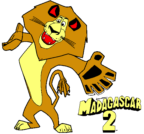 Dibujo Madagascar 2 Alex 2 pintado por mclalacra
