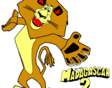 Dibujo Madagascar 2 Alex 2 pintado por mclalacra