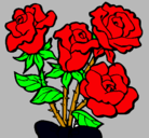 Dibujo Ramo de rosas pintado por alondriz