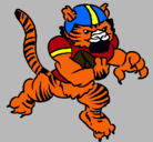 Dibujo Jugador tigre pintado por rakion