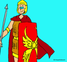 Dibujo Soldado romano II pintado por gonfran