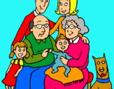 Dibujo Familia pintado por visen