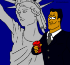 Dibujo Estados Unidos de América pintado por liseth