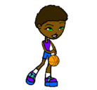 Dibujo Jugadora de básquet pintado por adry134