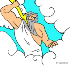 Dibujo Dios Zeus pintado por chriscave