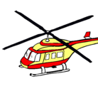 Dibujo Helicóptero  pintado por kali