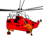 Dibujo Helicóptero al rescate pintado por santtiago