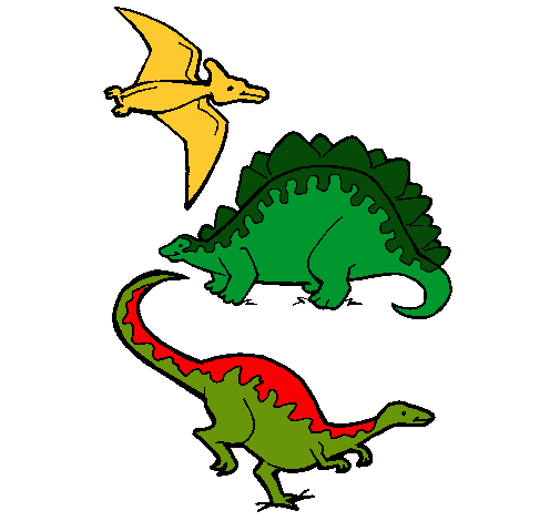 Tres clases de dinosaurios