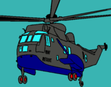 Dibujo Helicóptero al rescate pintado por juesu