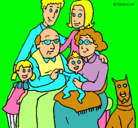 Dibujo Familia pintado por hannis