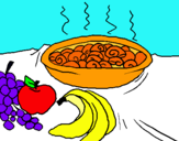 Dibujo Fruta y caracoles a la cazuela pintado por hilia-andy