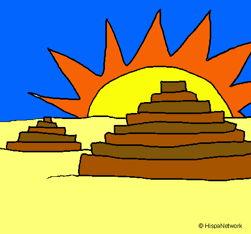 Dibujo de Templos Mayas pintado por Piramides en  el día  25-09-11 a las 06:31:36. Imprime, pinta o colorea tus propios dibujos!