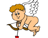 Dibujo Cupido pintado por dominic