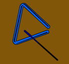 Dibujo Triángulo pintado por timbre