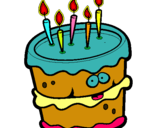 Dibujo Pastel de cumpleaños 2 pintado por saltimbanki