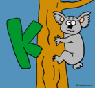 Dibujo Koala pintado por milca