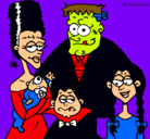 Dibujo Familia de monstruos pintado por locosadams