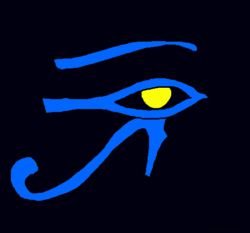 Dibujo Ojo Horus pintado por ICHIGO
