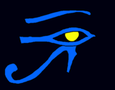 Dibujo Ojo Horus pintado por ICHIGO
