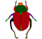 Dibujo Escarabajo pintado por dustin leo